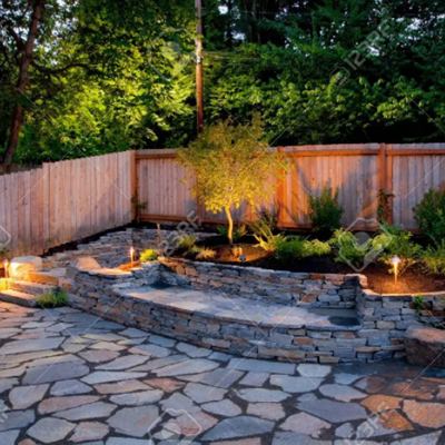 Hardscaping includes firepits, garden beds, patios, walkways and outdoor kitchens.