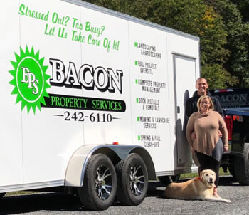 Bacon Property Services owners Nick and Megan Bacon.
