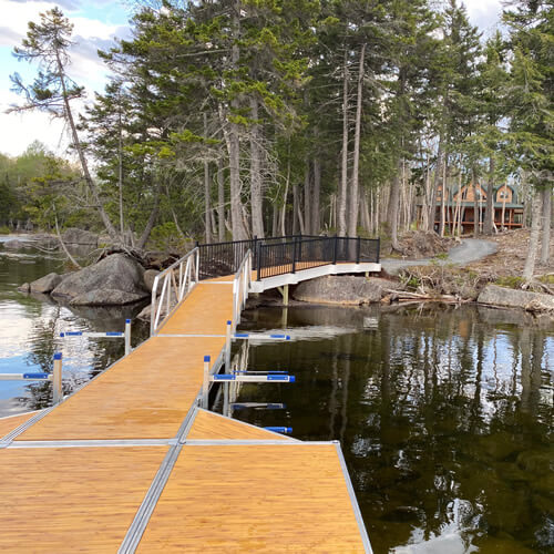 Dock installed by Bacon Property Services.